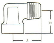 189A Elbow, Tube to MPT Double Compression Fittings