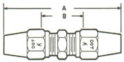 262A Union Tube Both Ends Fittings