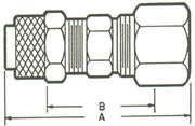 262PFC Union, Poly-Fit to Compression Fittings
