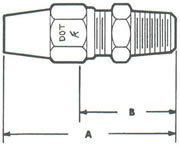 268A Connector, Tube to MPT Fittings