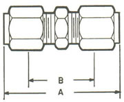962A Union, Tube Both Ends Fittings