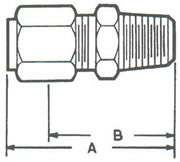968A Connector, Tube to MPT Fittings